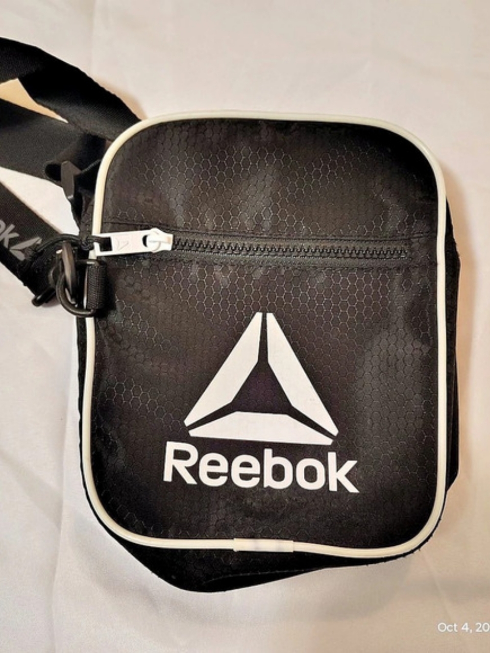 Reebok Black Logo Belt Bag